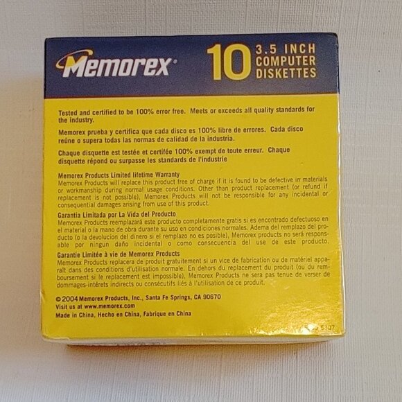 maxell pc formatted 10 3.5 inch computer diskettes BNIP SEALED - Picture 4 of 6
